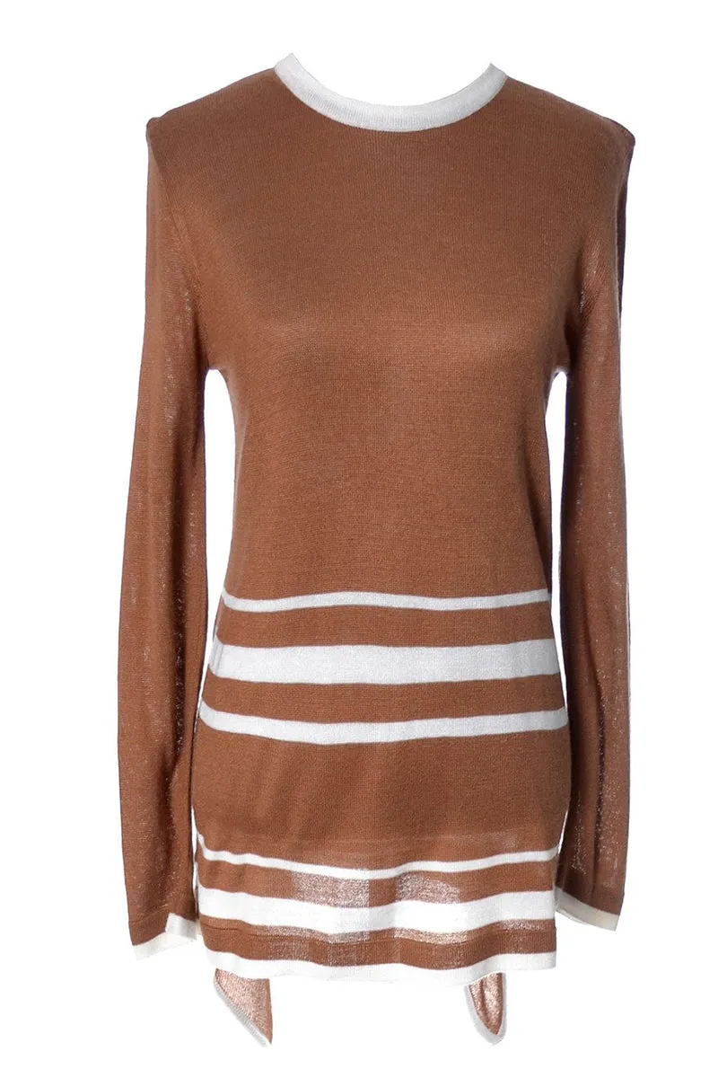 1970's Valentino Copper Brown Vintage Sweater I Magnin