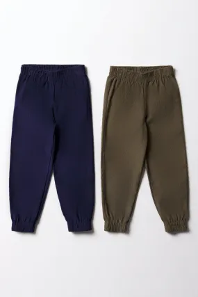 2 Pack Corduroy Pants Navy & Green