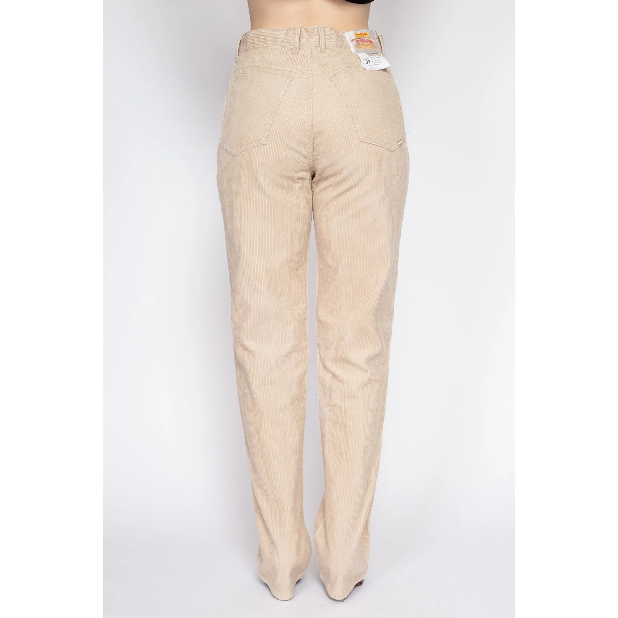 33" Waist 90s Jordache Tan Corduroy Pants Unisex