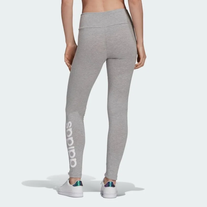 Adidas Loungewear Essentials High-Waisted Logo Women Lifestyle Tight Grey/White