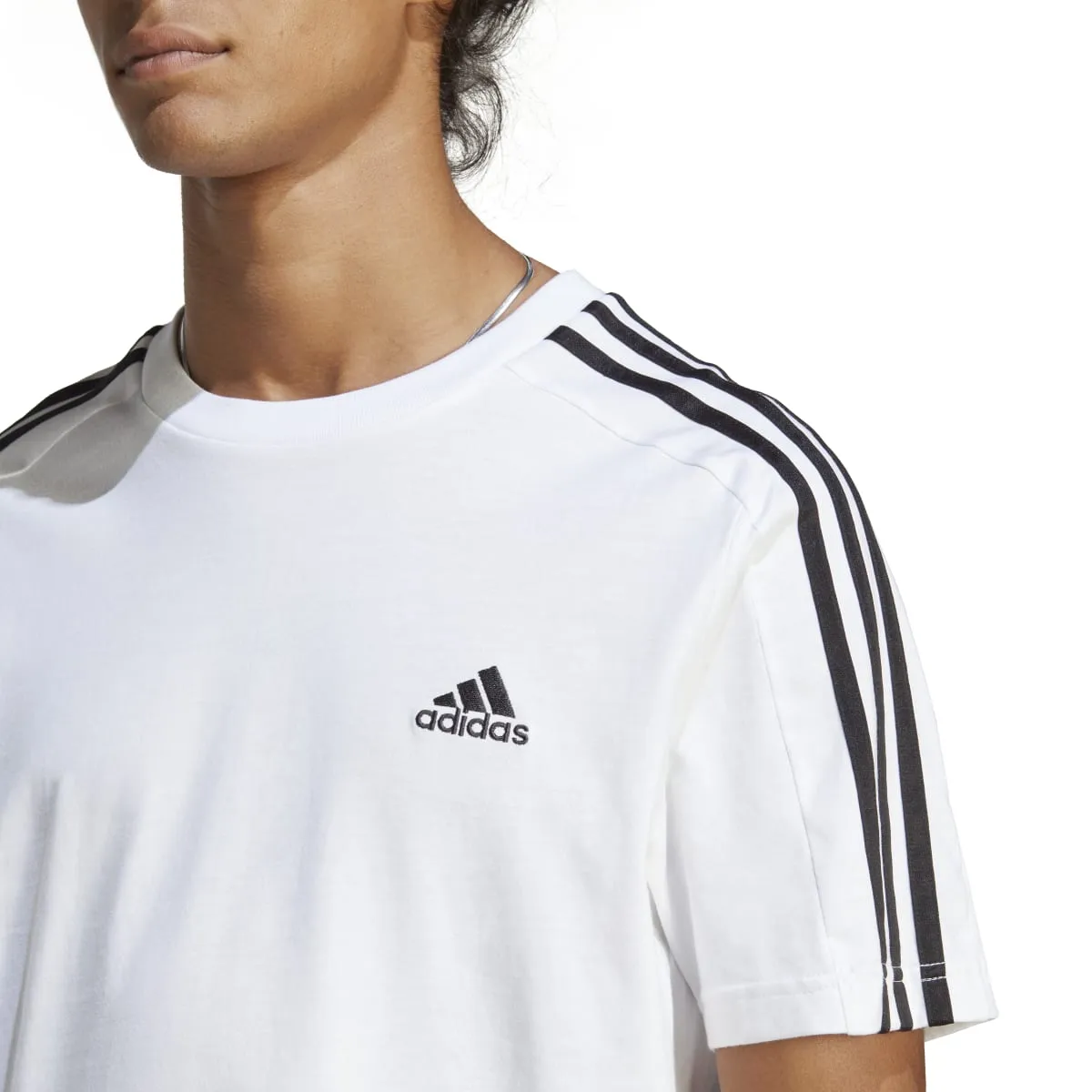 adidas Men's 3-Stripes Single Jersey Tee