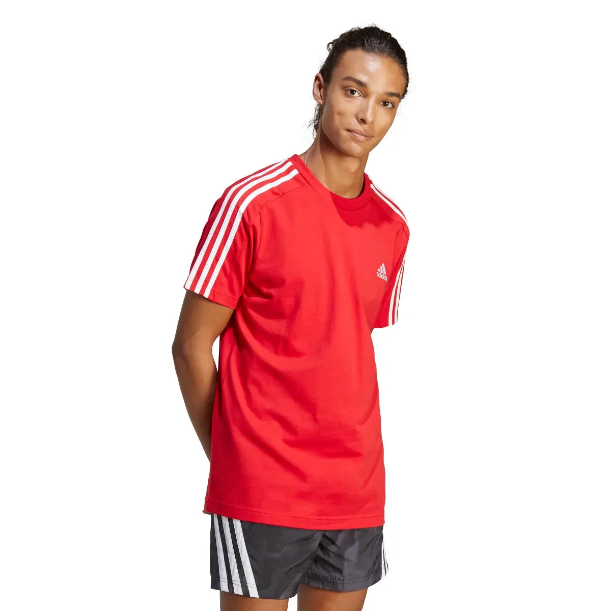 adidas Men's 3-Stripes Single Jersey Tee