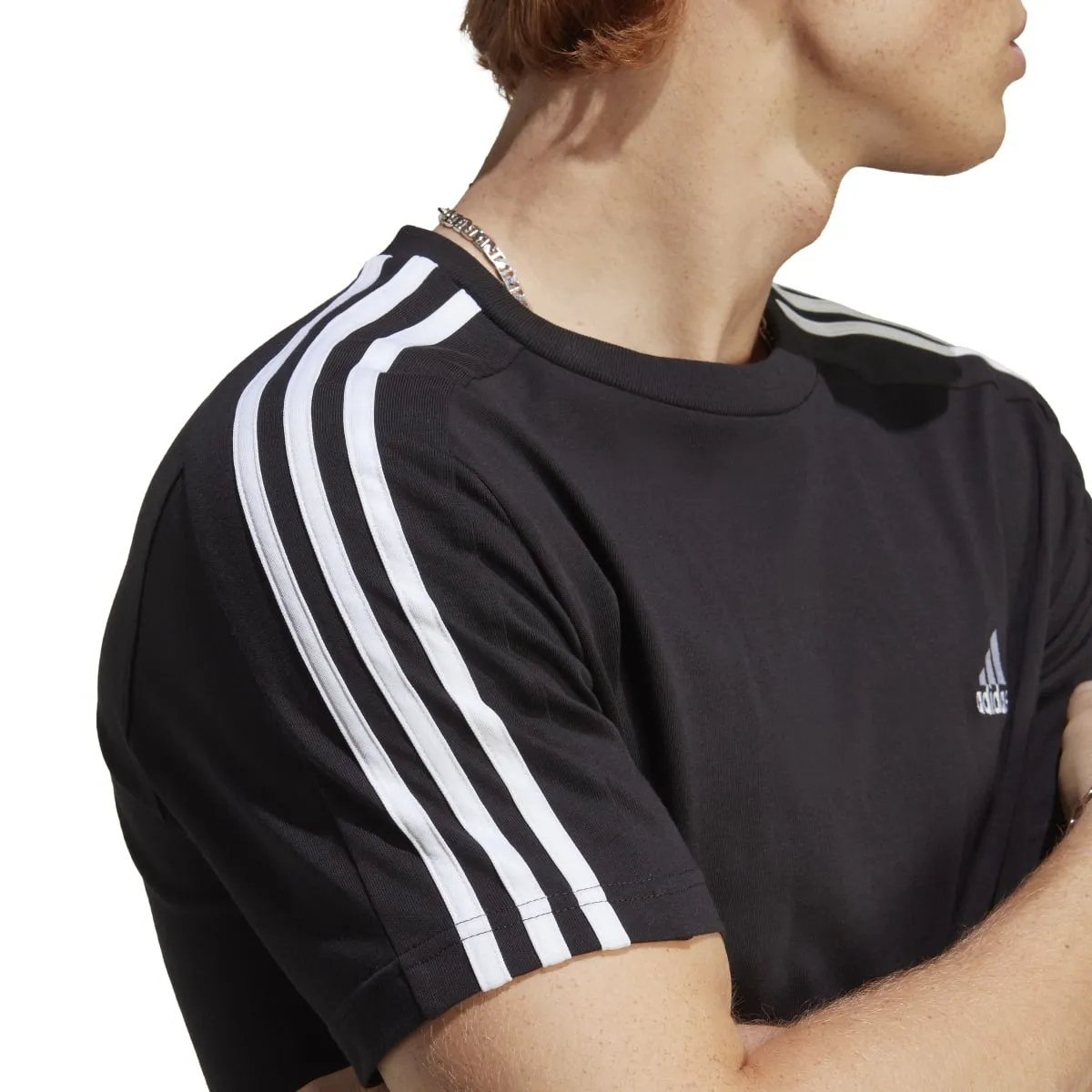 adidas Men's 3-Stripes Single Jersey Tee