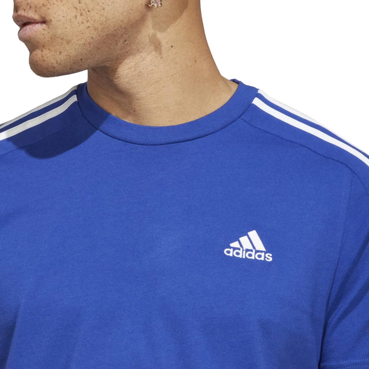 adidas Men's 3-Stripes Single Jersey Tee