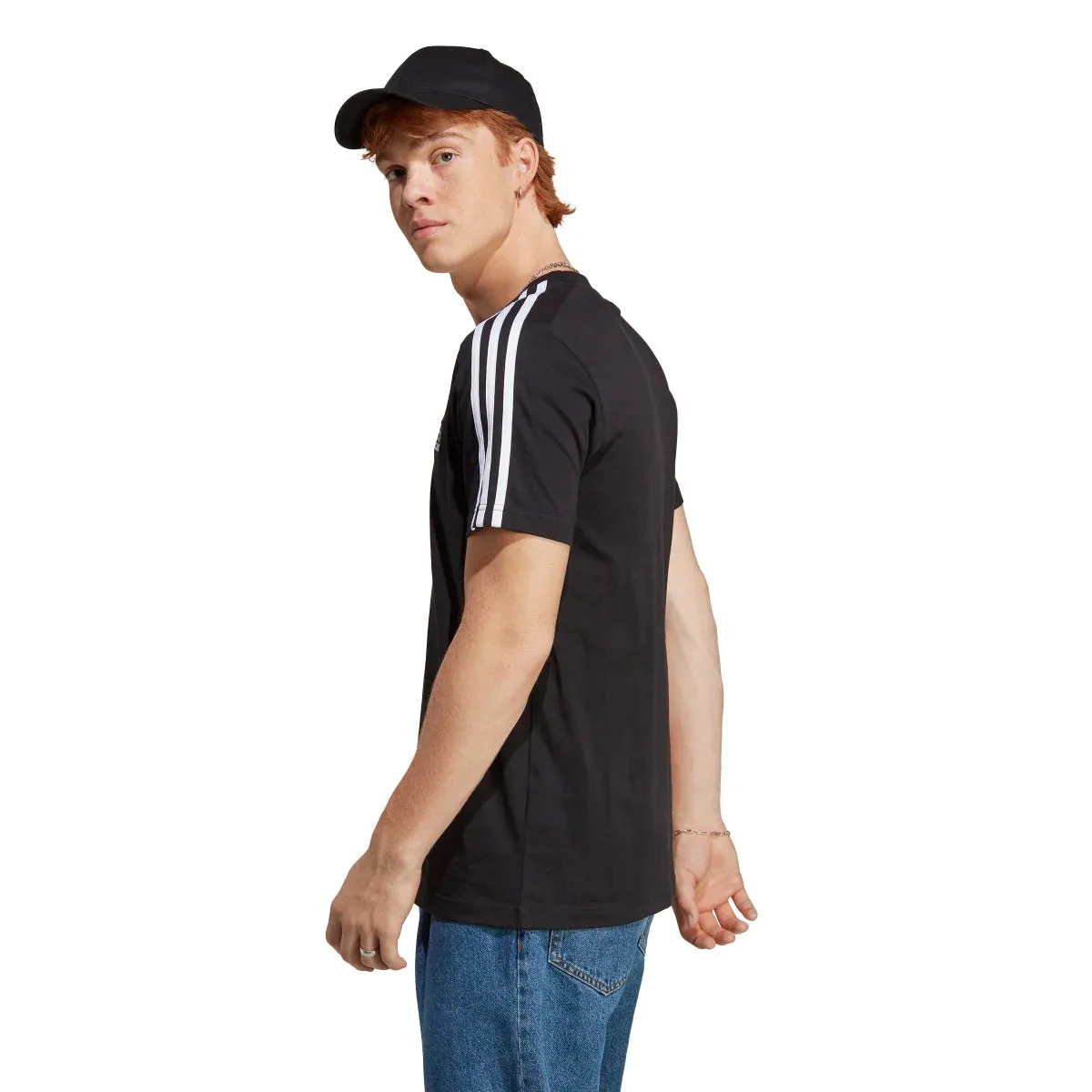 adidas Men's 3-Stripes Single Jersey Tee