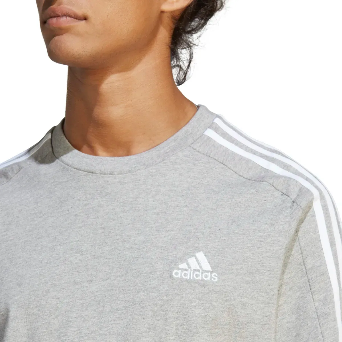 adidas Men's 3-Stripes Single Jersey Tee