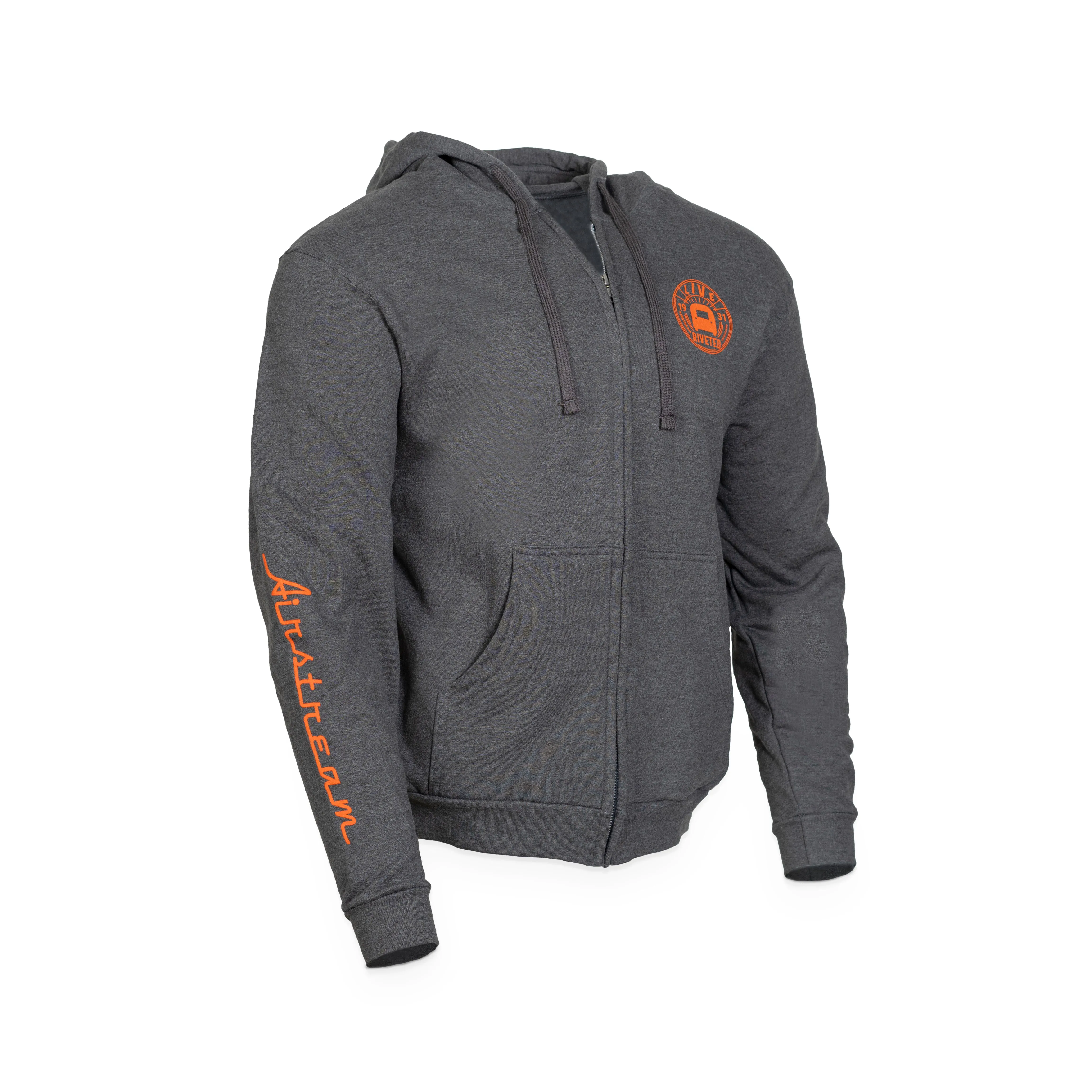 Airstream Live Riveted Circle Unisex Zip Up Hoodie