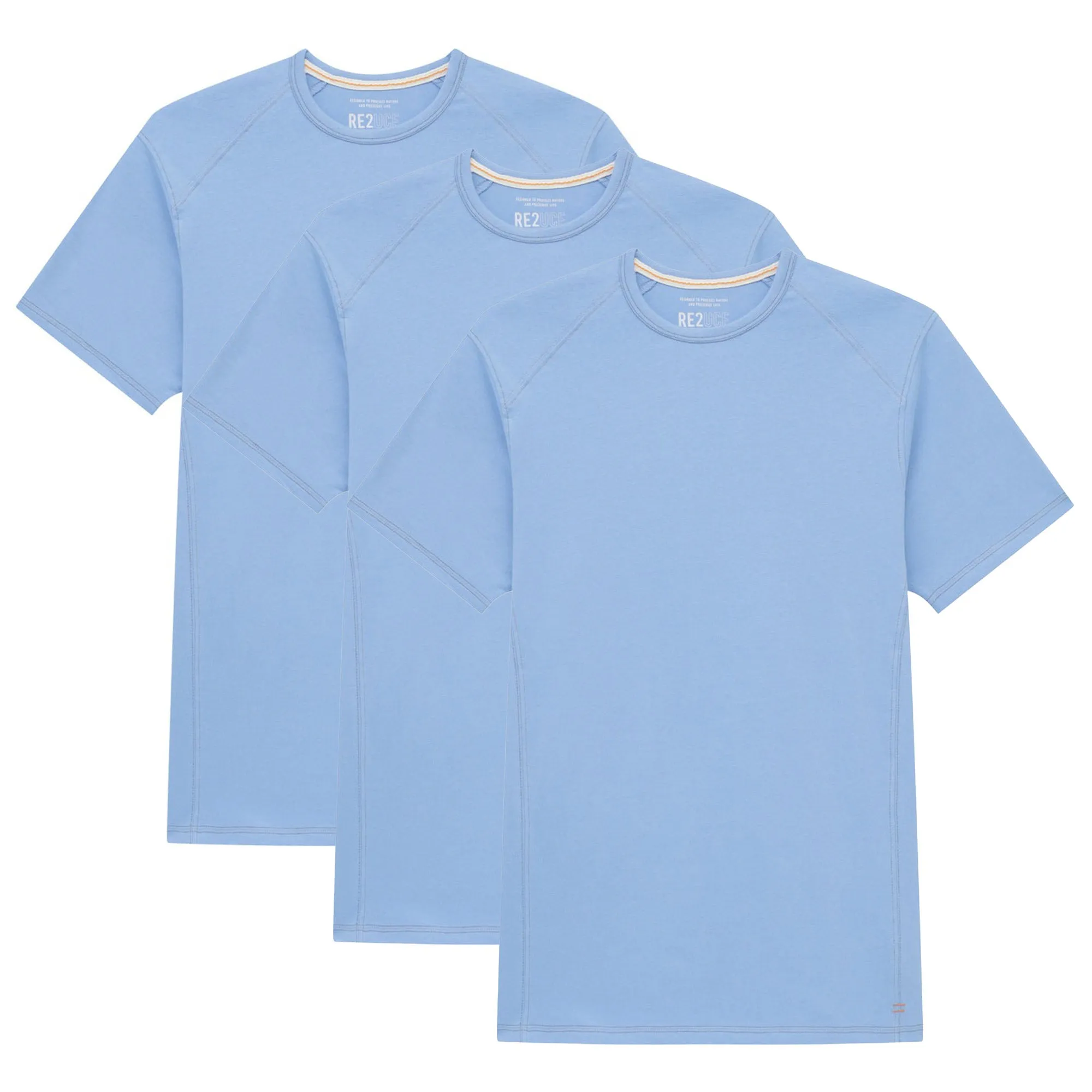 All Blue Organic Crew Neck 3 Pack