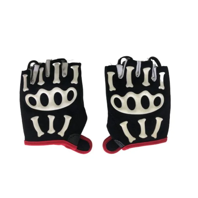 All In Unisex Biking Gloves Black And White  Ms3-129 Tq-A08