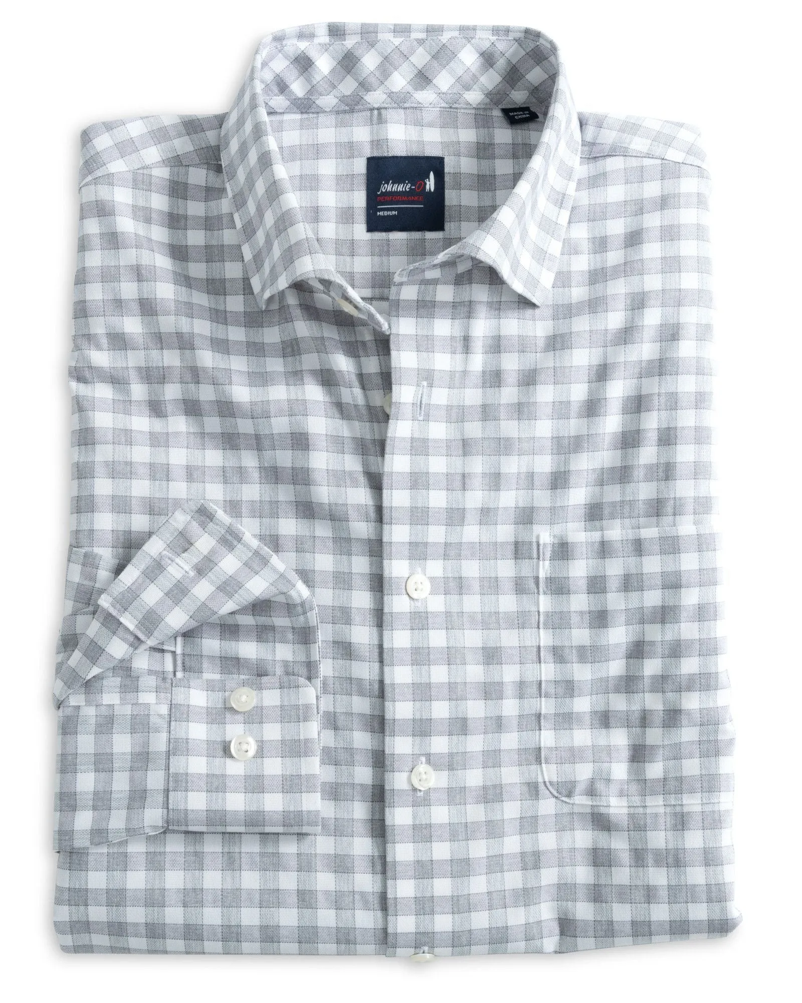 Allworth Performance Button Up Shirt - Light Gray