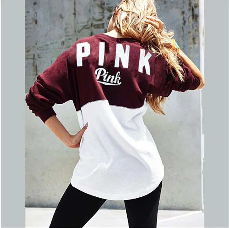 Autumn Fashion sweatshirts peach heart love letter