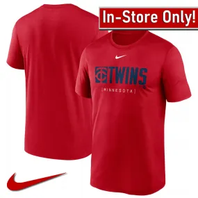 AVAILABLE IN-STORE ONLY! Minnesota Twins Nike Red Knockout Legend Performance Tee