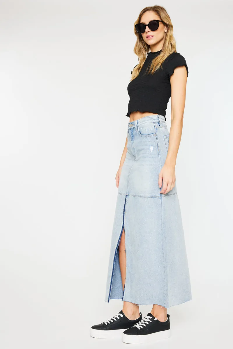 Babe Maxi Denim Skirt