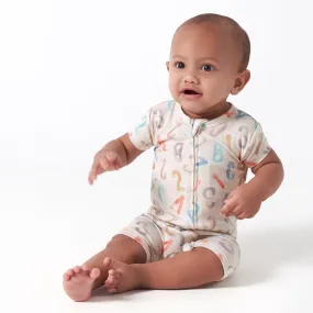 Baby Alphabet Soup Buttery Soft Viscose Made from Eucalyptus Snug Fit Romper