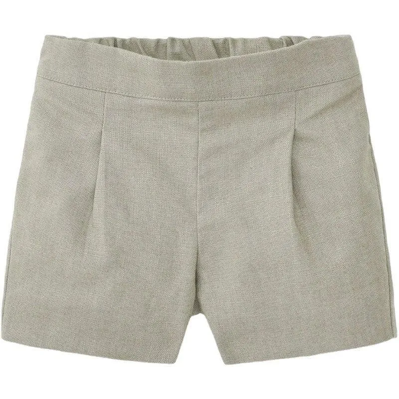 Baby Boys Beige Shorts & Shirt Set