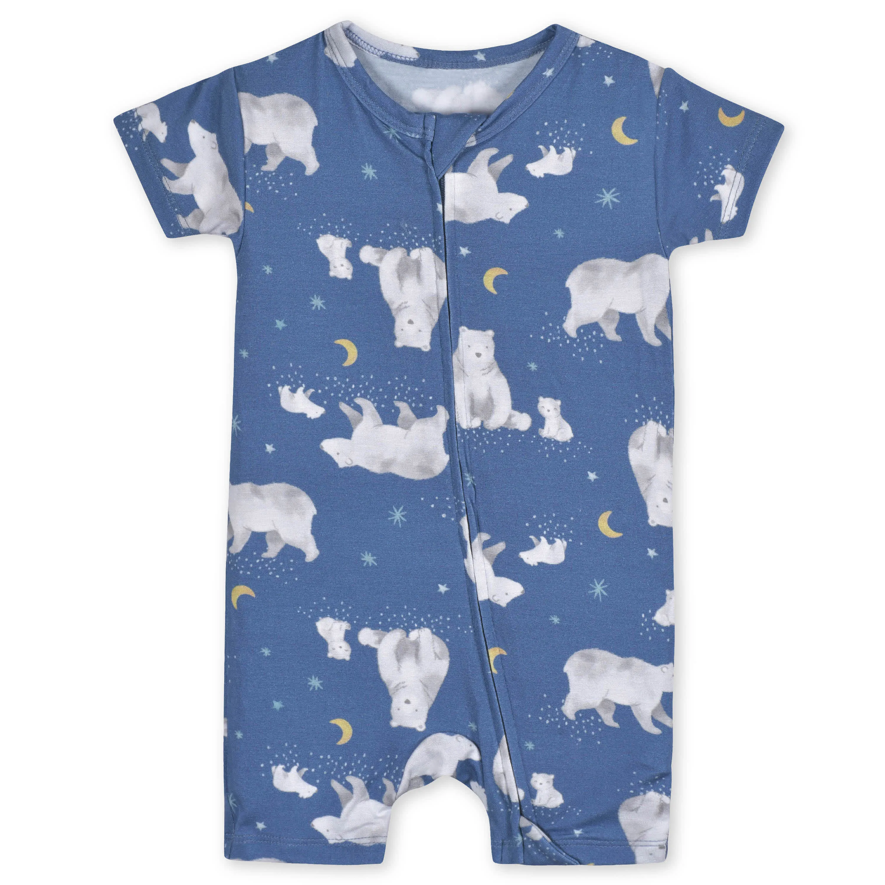 Baby Polar Night Buttery Soft Viscose Made from Eucalyptus Snug Fit Romper