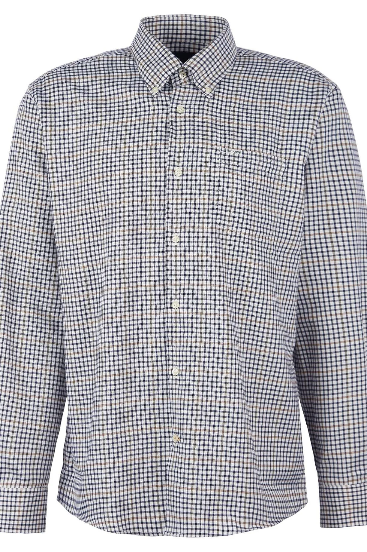 Barbour Shirt NEW Henderson in Whisper White navy/green check MSH5044WH32