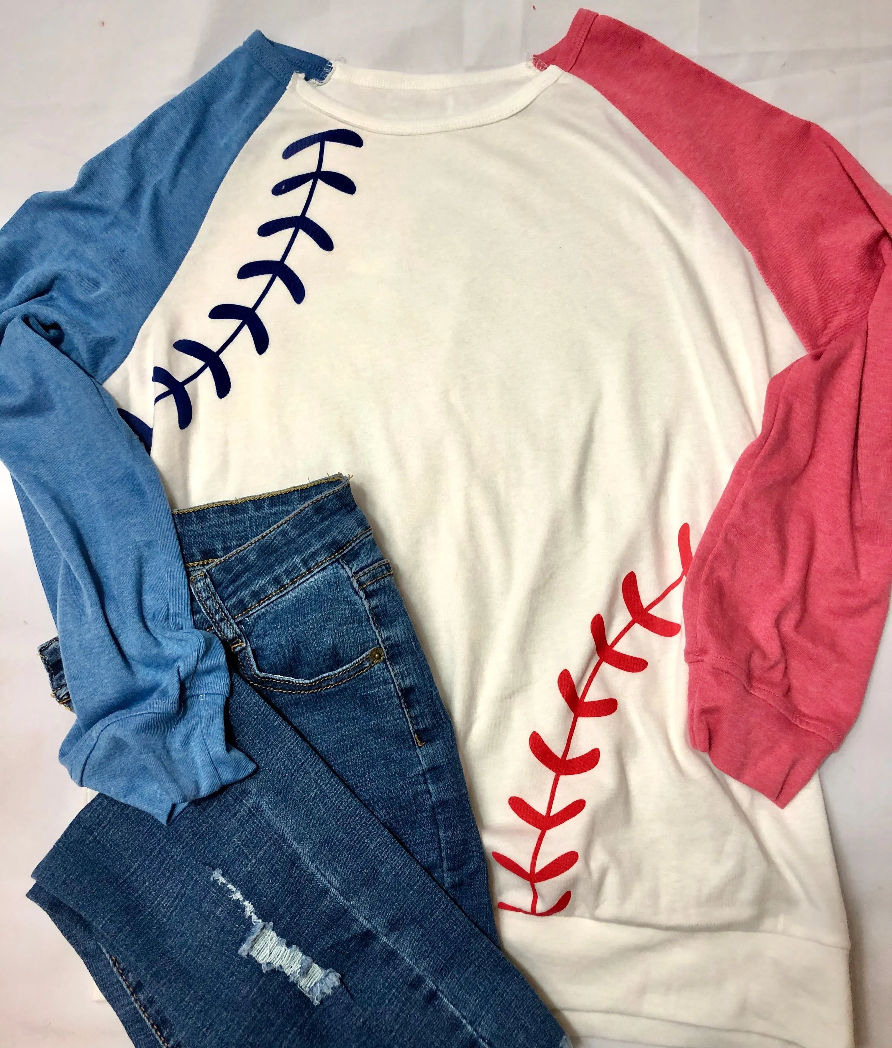 Baseball Laces Sweatshirt (Various Colors)