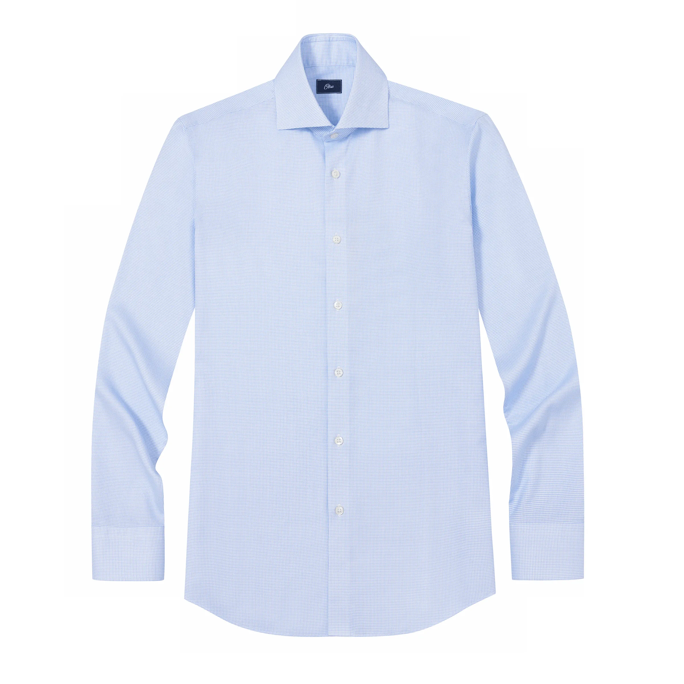 Bateman Blue Weave Lucious Non-Iron Shirt