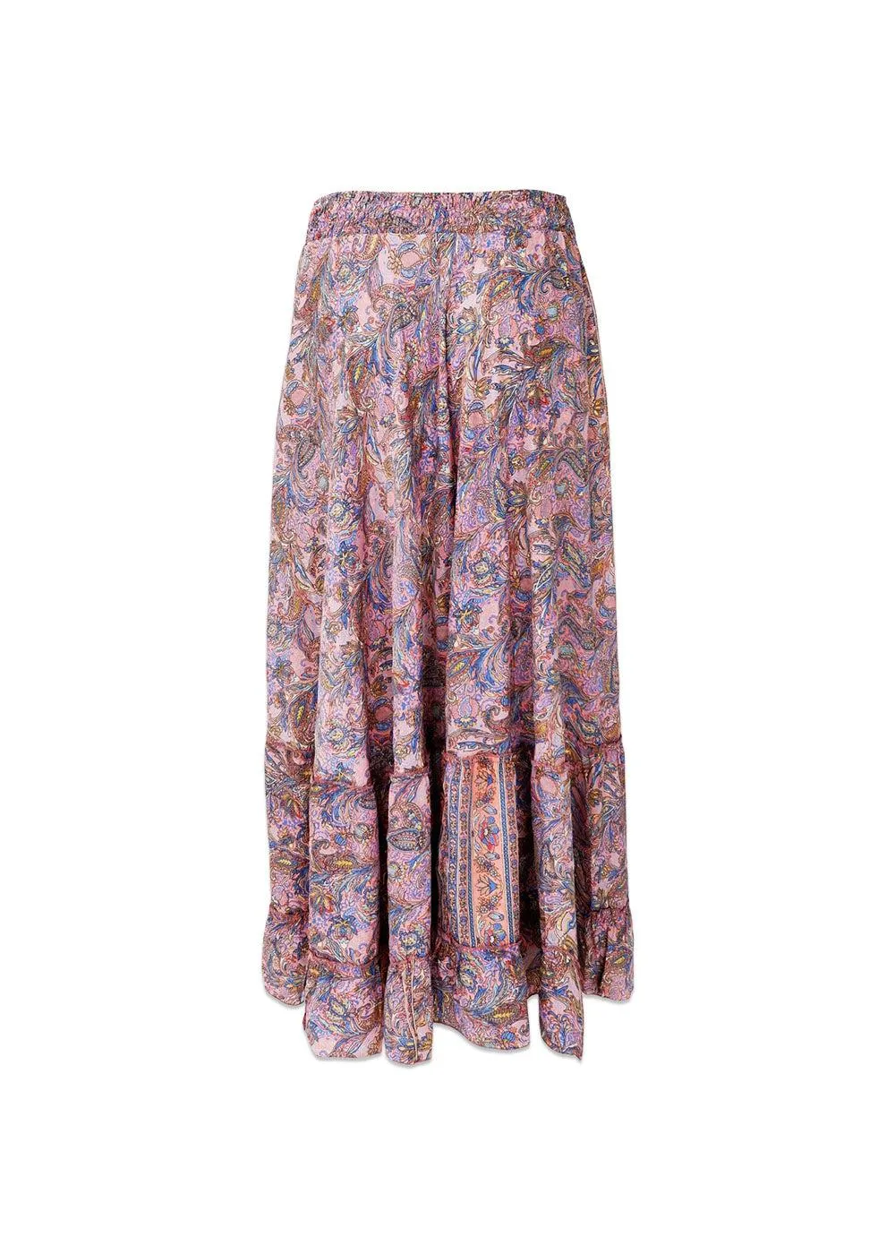 BCLUNA maxi frill skirt - Blush Tropic