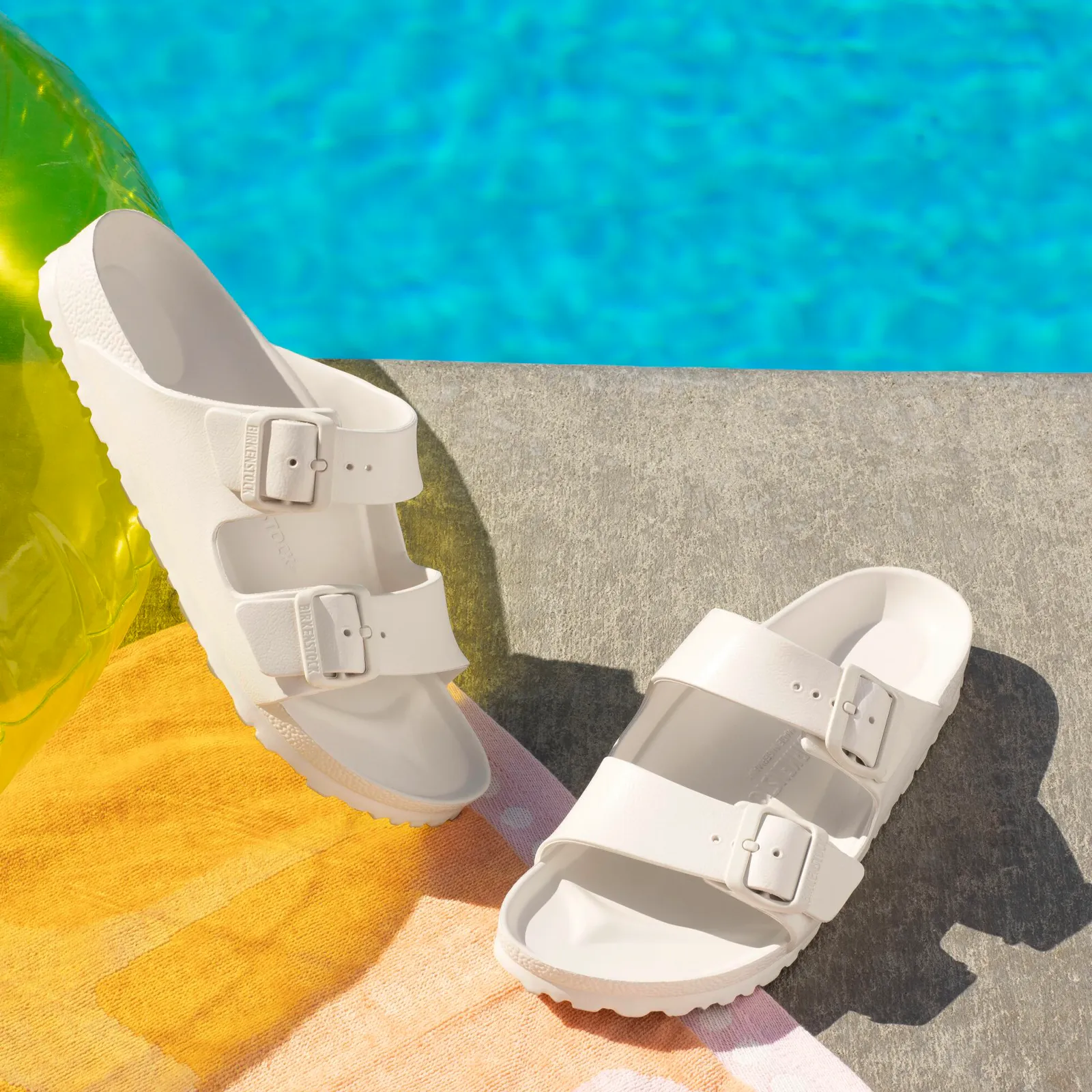 Birkenstock Arizona EVA Narrow Slide Sandal (Women) - Eggshell