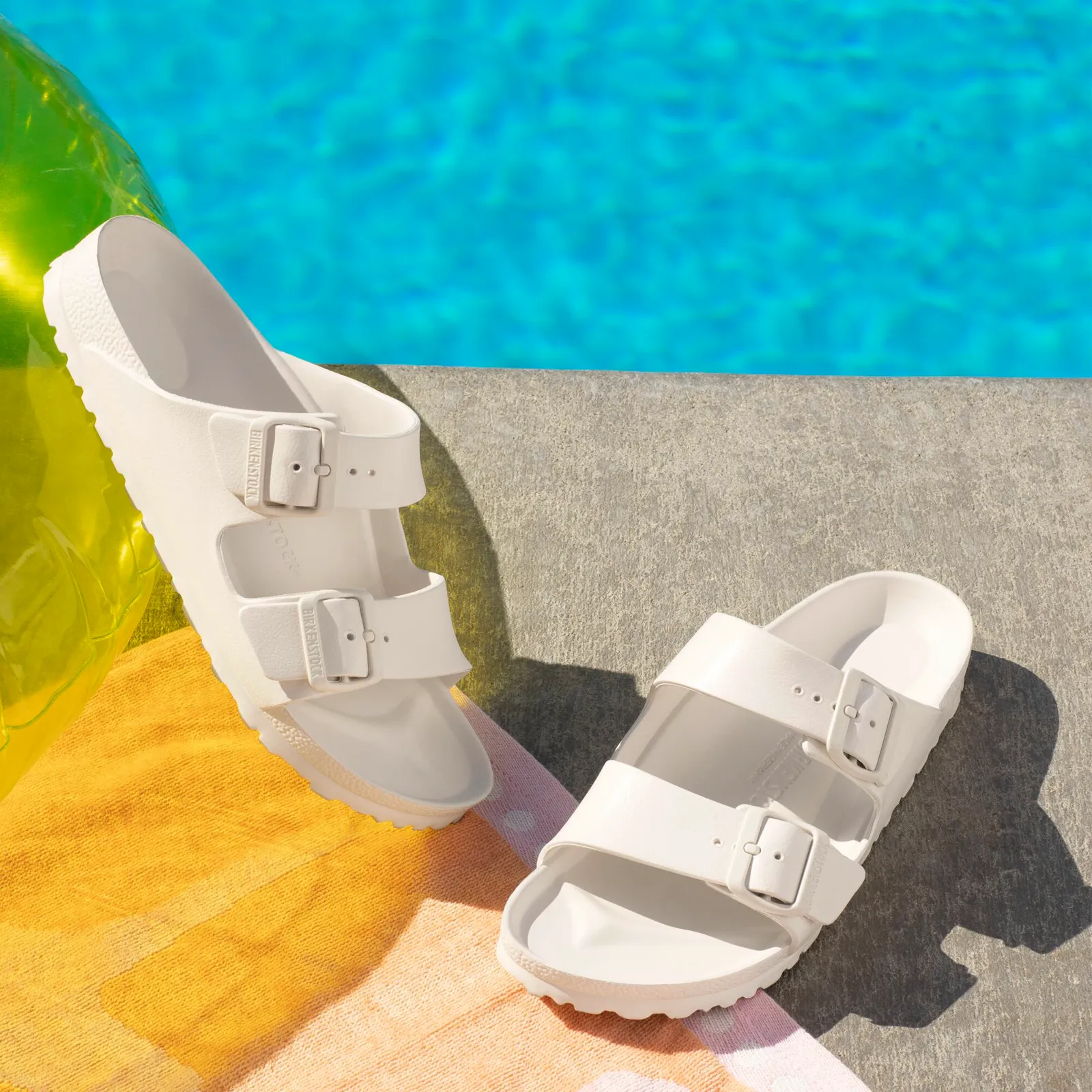 Birkenstock Arizona EVA Slide Sandal (Men) - Eggshell