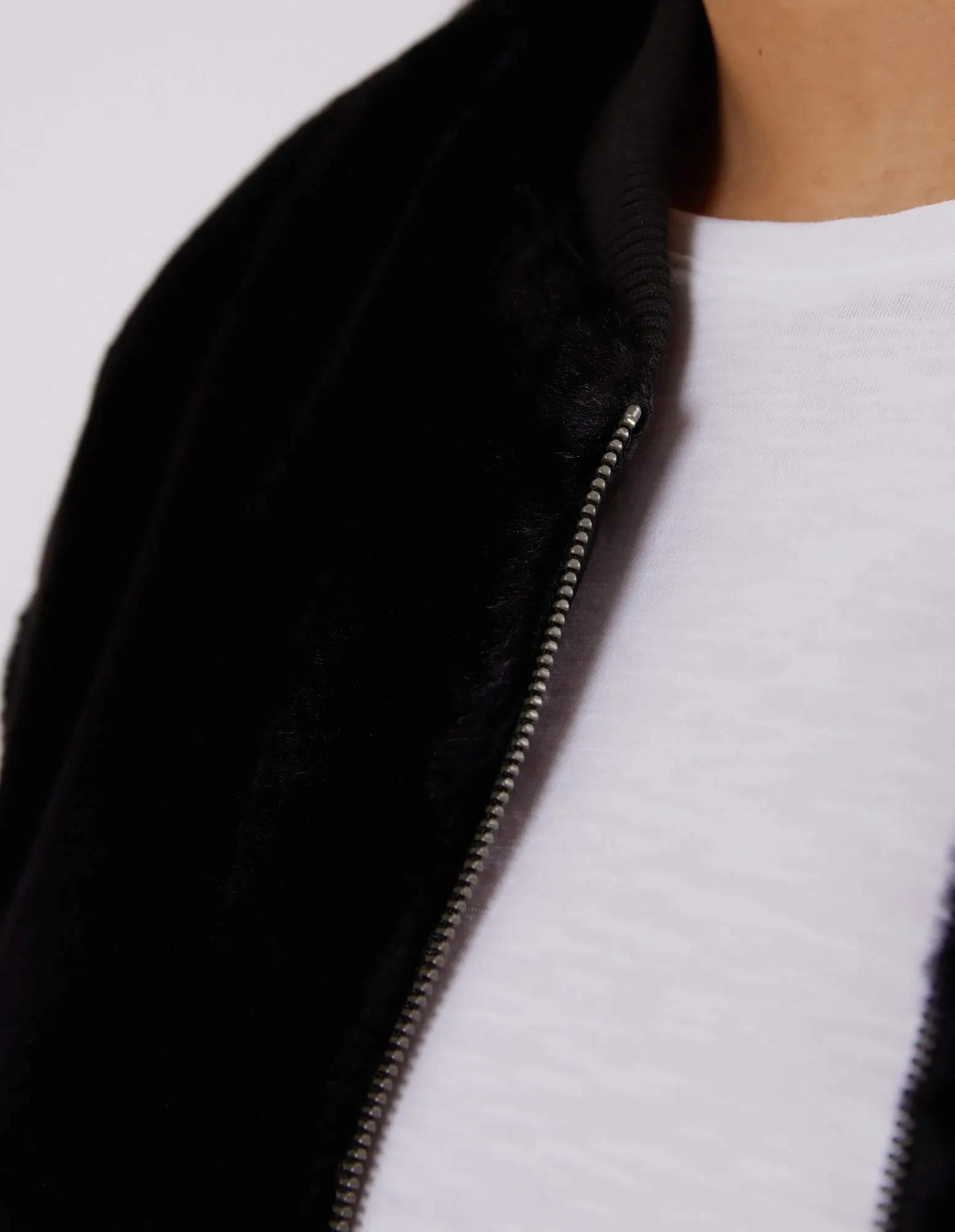 Blaze Fur Bomber Black