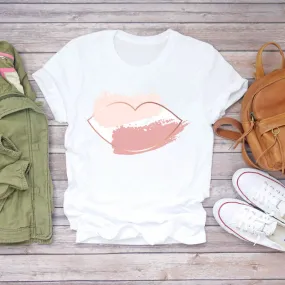 Blushing Kiss Graphic Tshirt