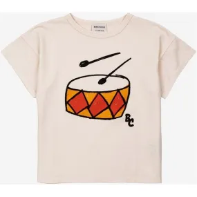 Bobo Choses Play The Drum T-Shirt Offwhite