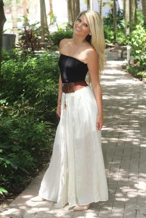 Boho Maxi Skirt With Belt