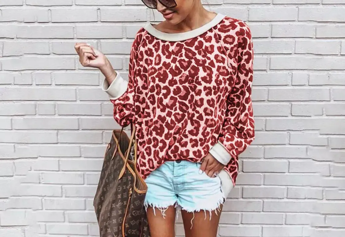 Brooke Leopard Sweatshirt