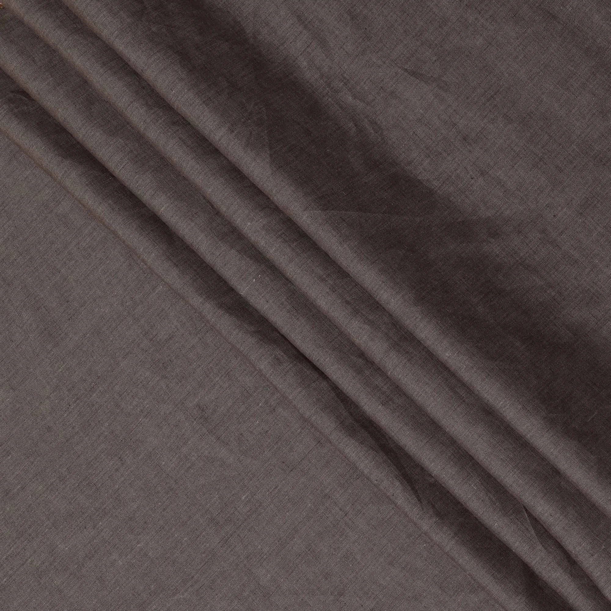 Brown Plain Premium pure linen fabric 60Lea-D16273