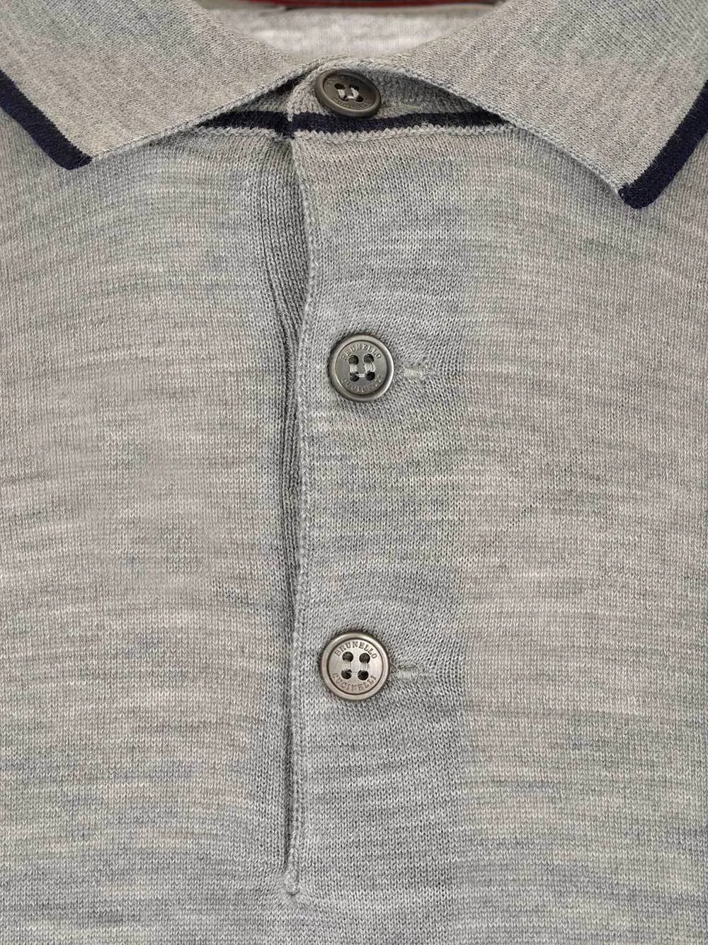 Brunello Cucinelli Buttoned Polo Sweater