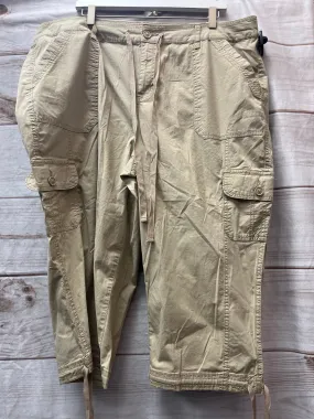 Capris By St Johns Bay In Beige, Size: 20w