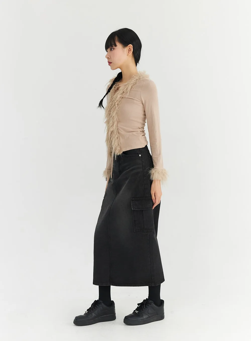 Cargo Maxi Skirt CO327