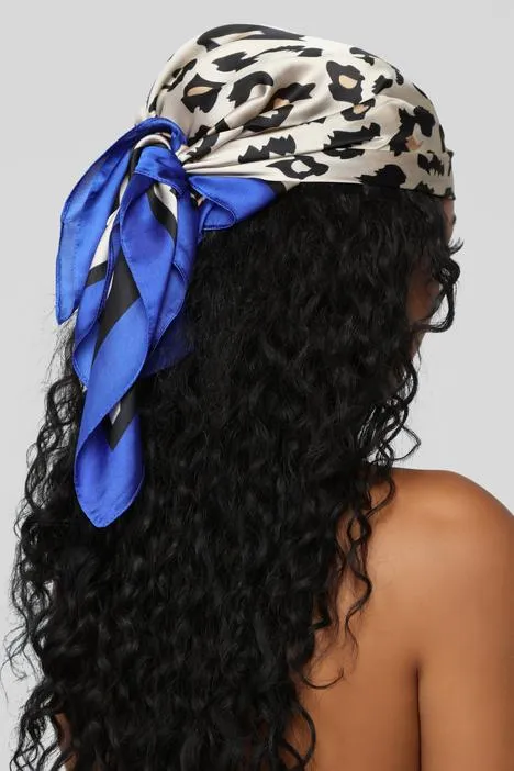 Cheetahs Are Winners Head Scarf - Blue