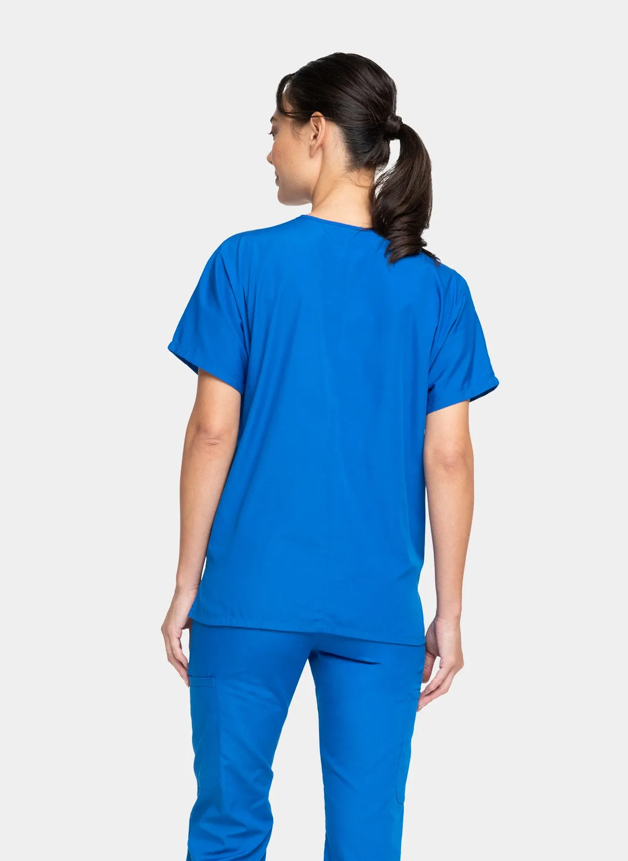 Cherokee Unisex Scrub Top - Royal