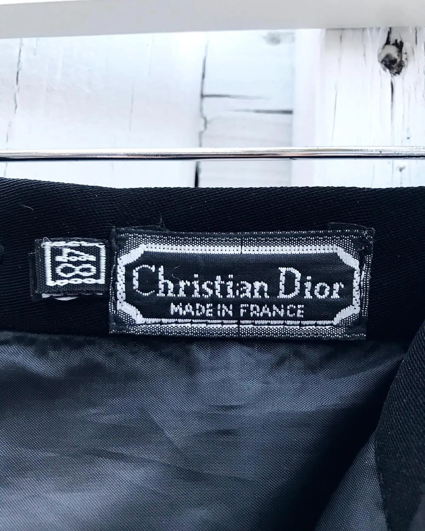 CHRISTIAN DIOR Crystal Embellished Black Maxi Skirt