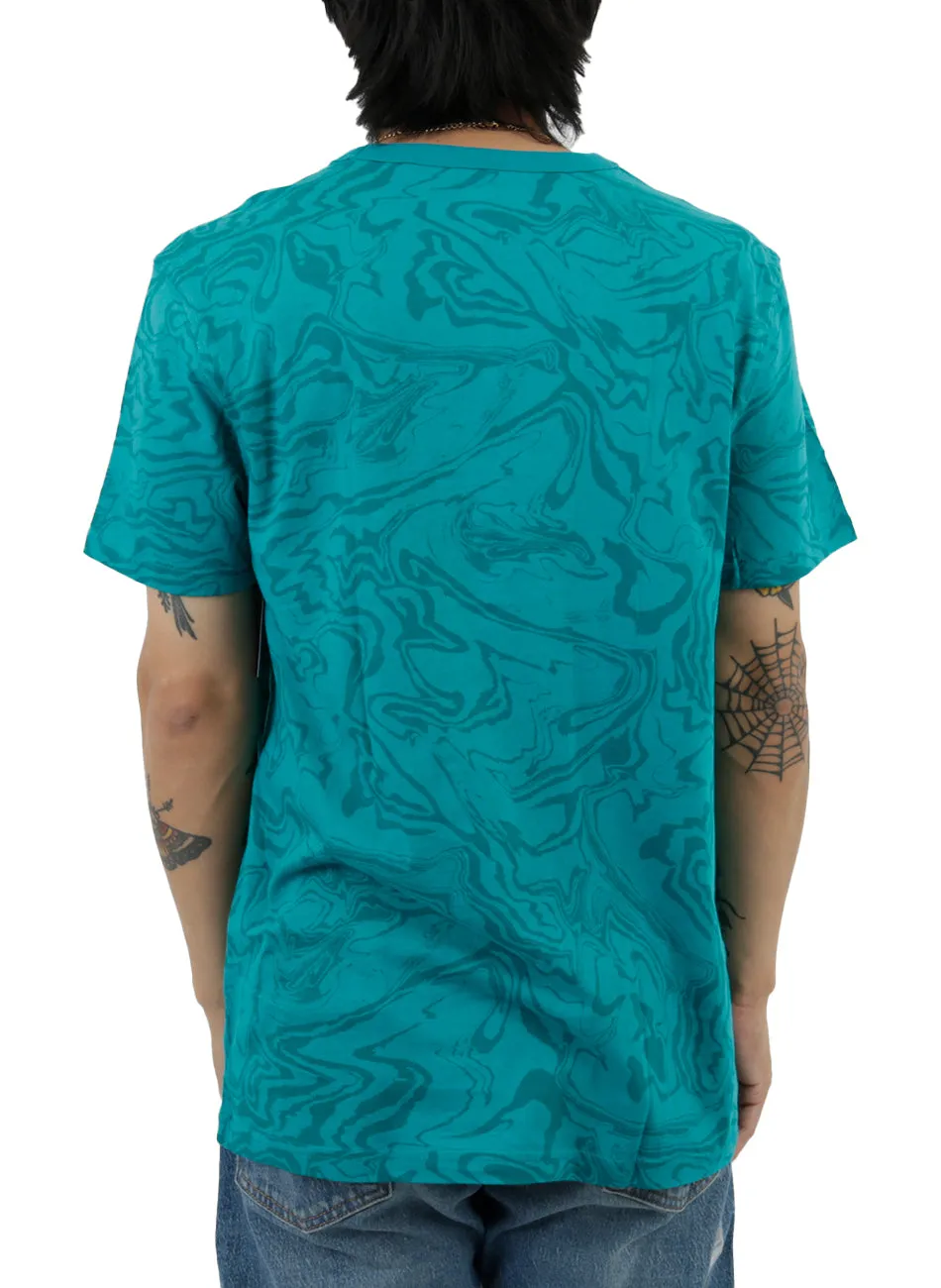 Classic AOP T-Shirt - Liquid Marble Jungle Mint