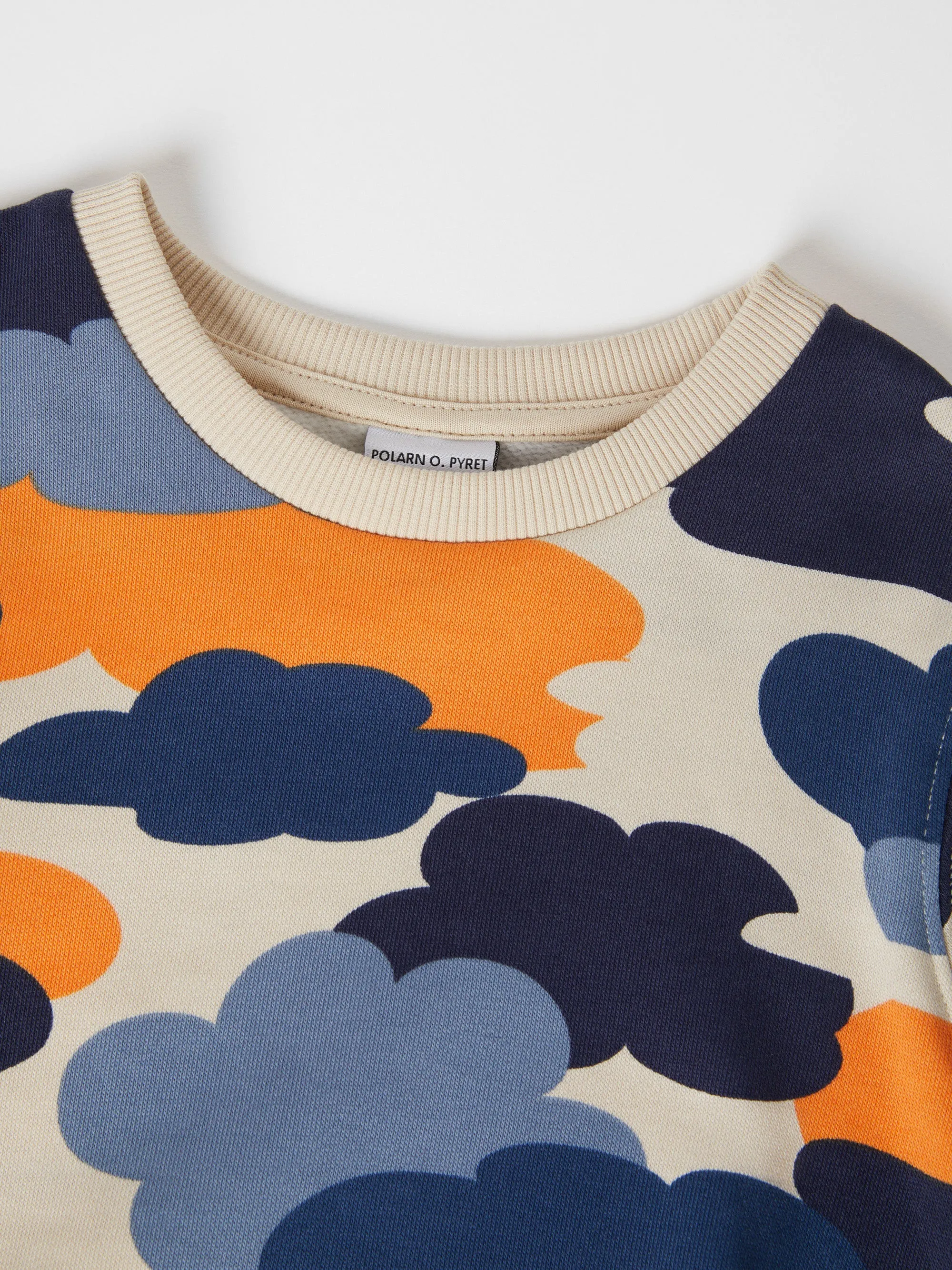 Cloud Print Kids Sweatshirt