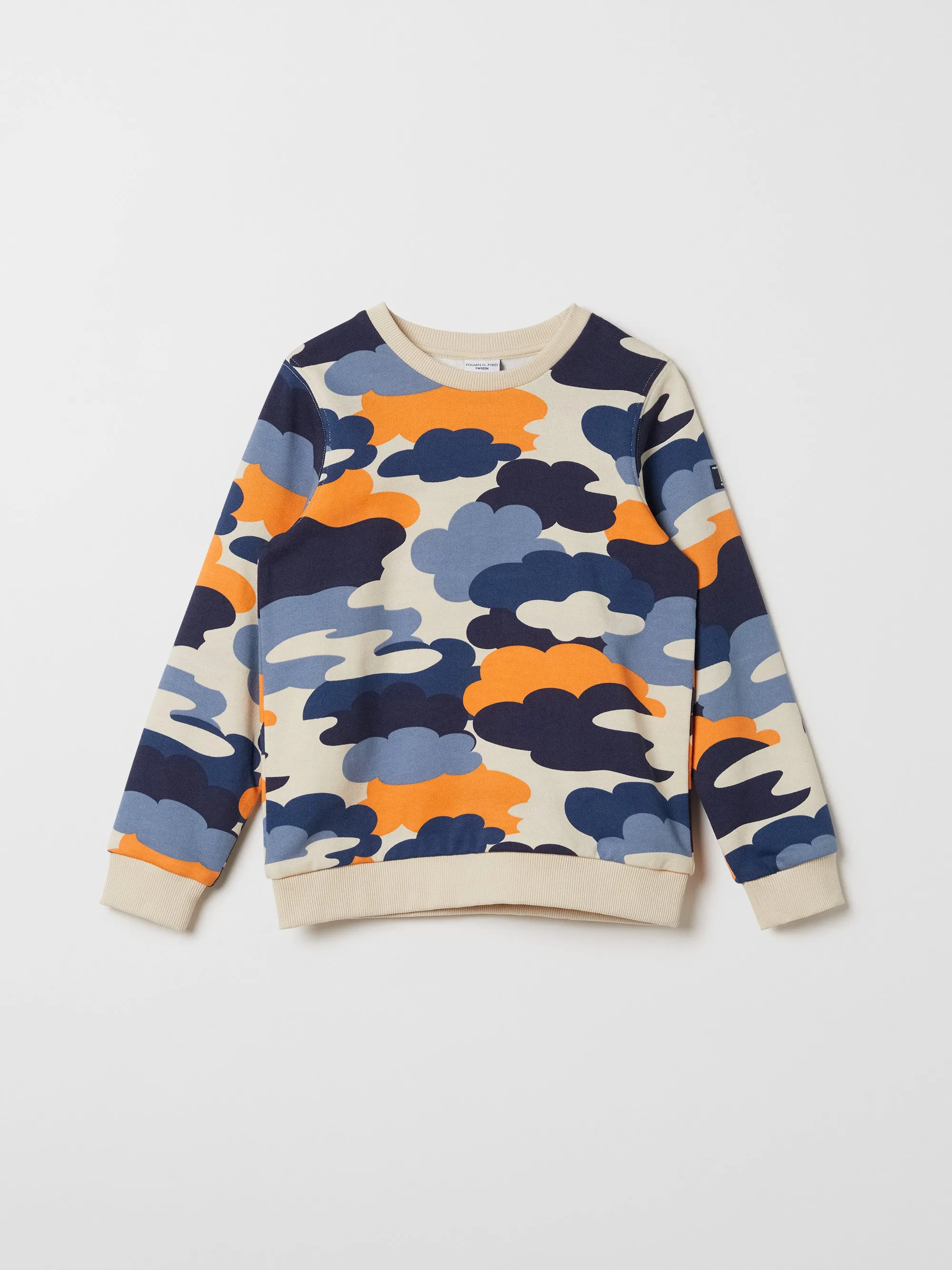 Cloud Print Kids Sweatshirt