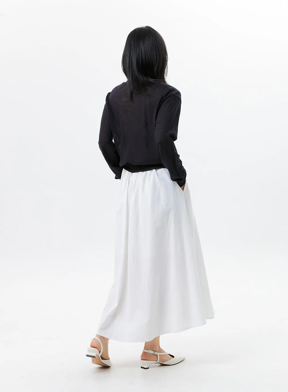 Color Maxi Skirt OL328