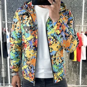 Colorful Abstract Hooded Jacket