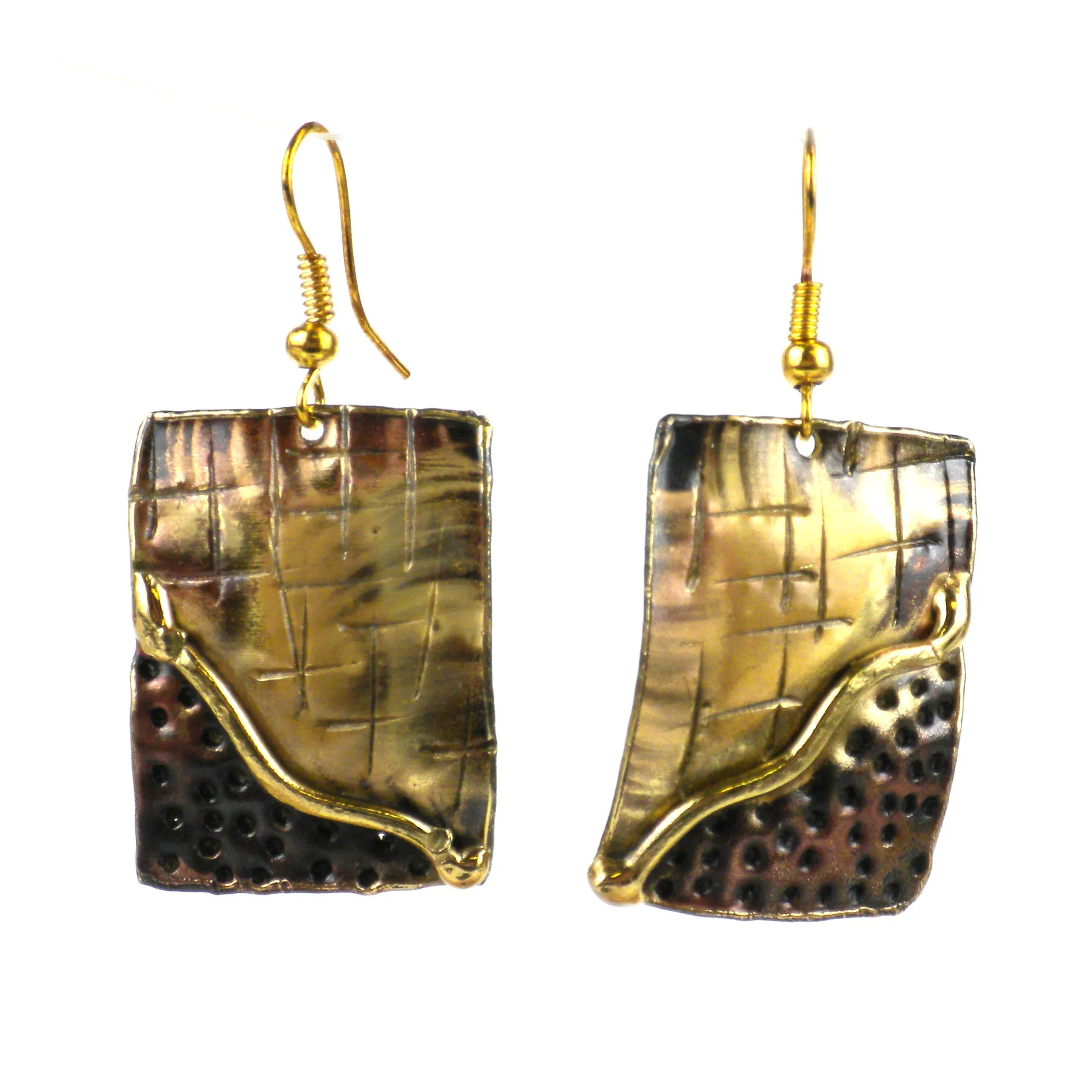 Convergence Brass Earrings Brass Images