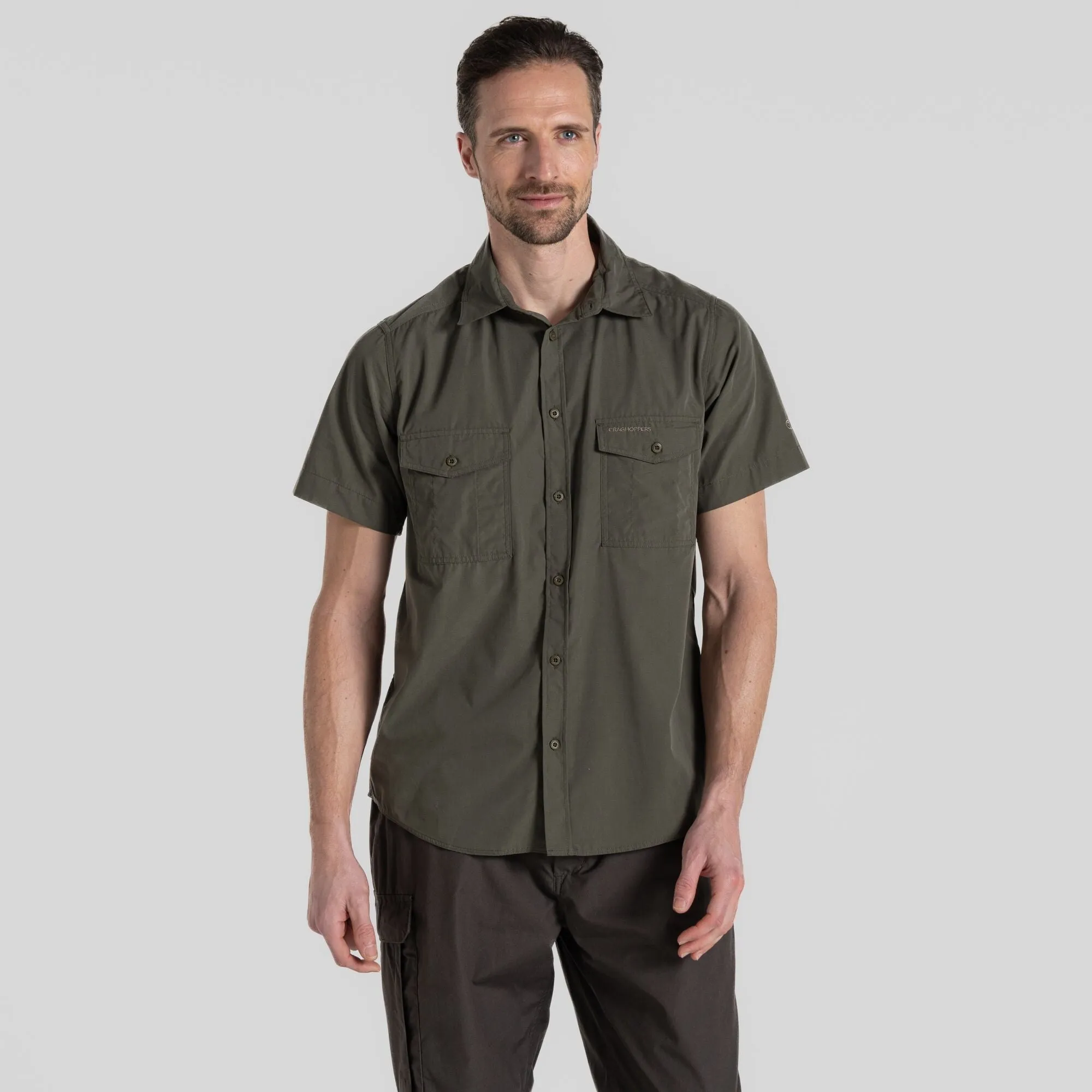 Craghoppers Mens Kiwi Short Sleeved Shirt Nosi Defense