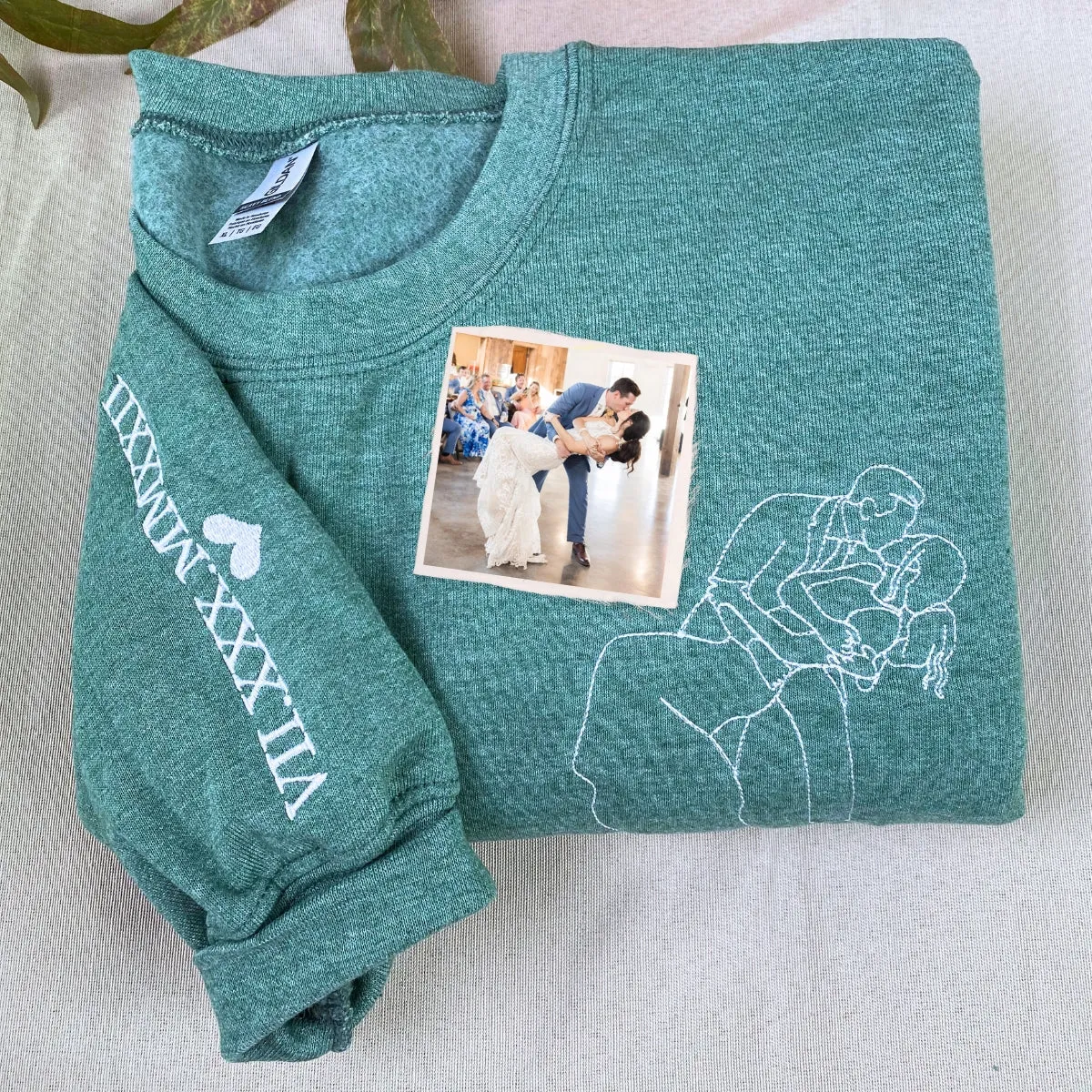 Custom Embroidered Hoodies & Sweatshirts | Anniversary Photo Gift