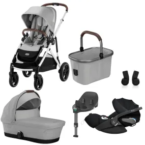 Cybex, Gazelle S Travel System Bundle w/ Cloud T i-Size, Lava Grey