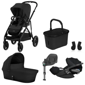 Cybex, Gazelle S Travel System Bundle w/ Cloud T i-Size, Moon Black