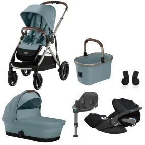 Cybex, Gazelle S Travel System Bundle w/ Cloud T i-Size, Sky Blue