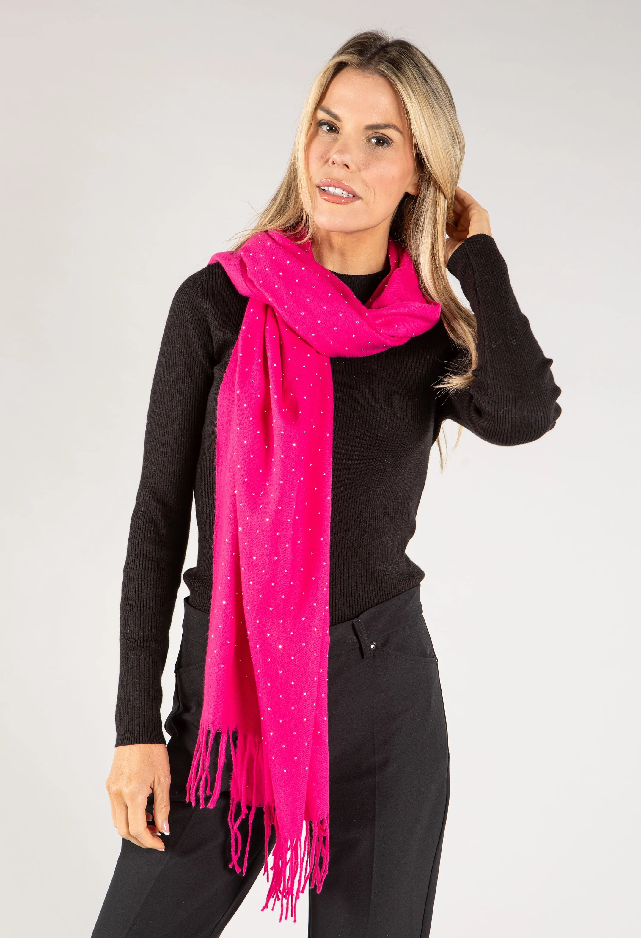 Diamante Embellished Scarf